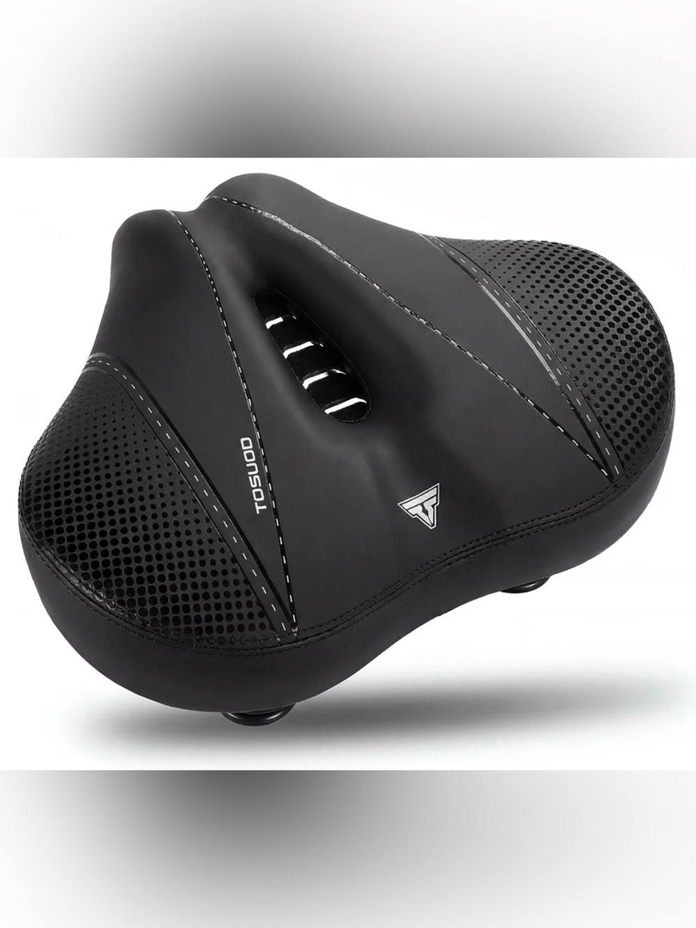 Men’s Women’s Black Memory Foam Comfort Wide Bike Saddle Seat PRICE FIRM